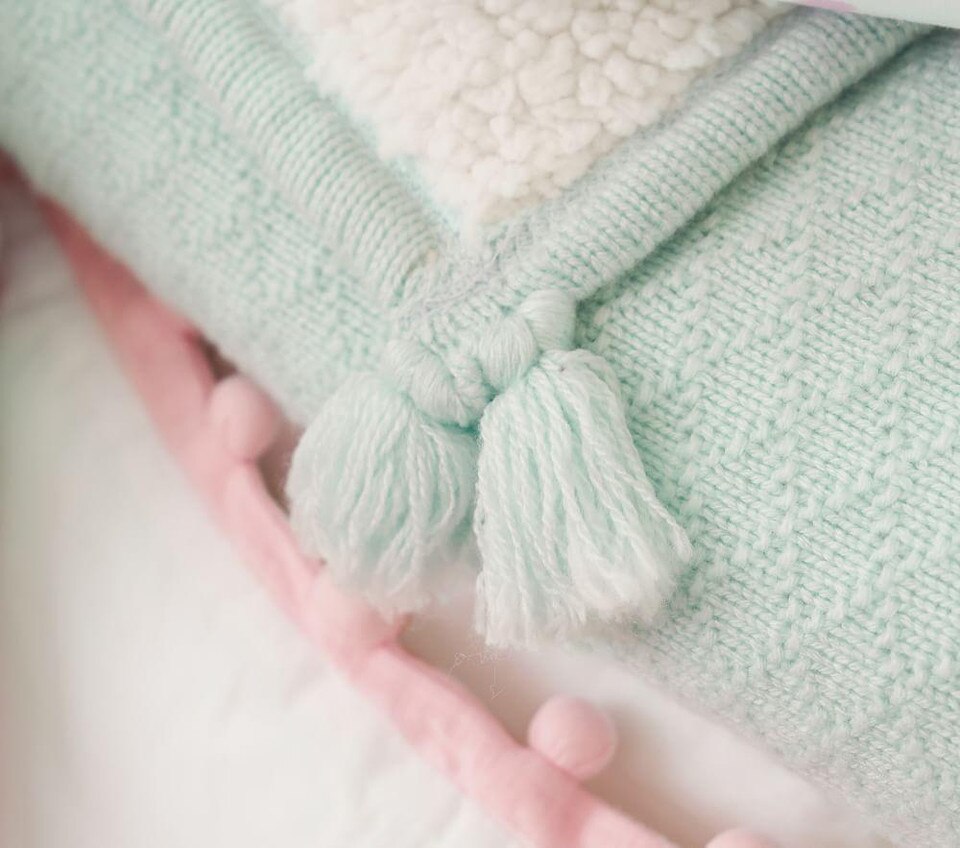 Luxe Knit Sherpa Baby Blanket Pottery Barn Kids AU